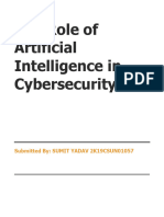 Research Paper On Role of Ai in Cyber Security