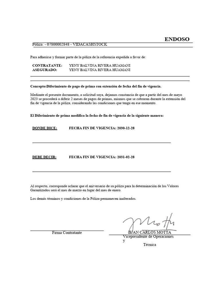 Policy 300823648 AprobarEndoso Carta Endoso Extension de Vigencia