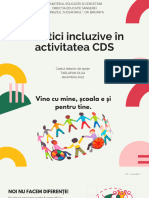 Practici Incluzive În Activitatea CDS