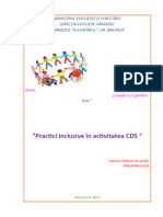 Activitatea CDS Raport