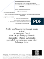 Podstawy Psychologii