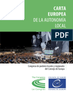 1985 CE Carta Europea de Autonomía Local