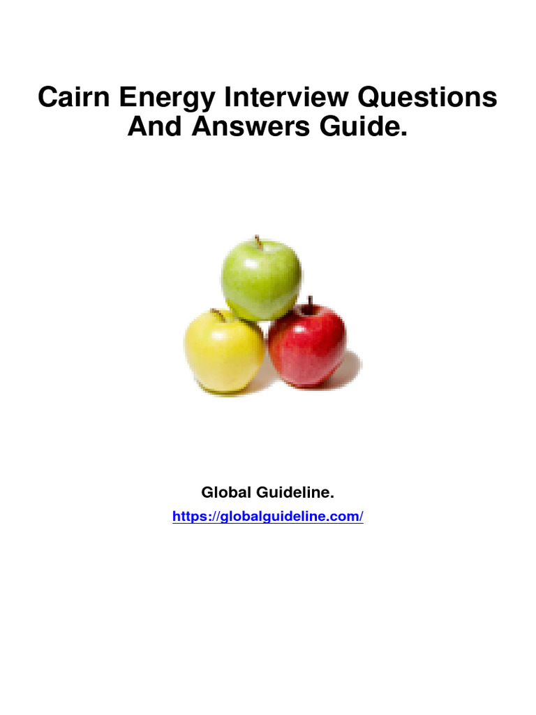 Cairn Energy Interview Questions and Answers 35565 | PDF | Leadership ...