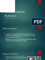 Basic For Robotics and Robots For Specific Purpose