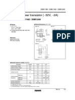 Medium Power Transistor ( 32V, 2A) : 2SB1188 / 2SB1182 / 2SB1240