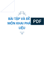 (123doc) Bai Tap Va de Thi Mon Khai Pha Du Lieu Data Mining