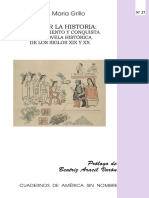Escribir La Historia Descubrimiento y Conquista en La Novela Historica de Los Siglos Xix y XX