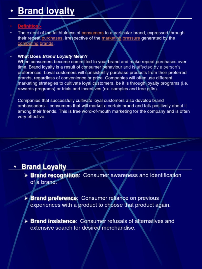 Brand Loyalty Insights | PDF | Loyalty Program | Brand