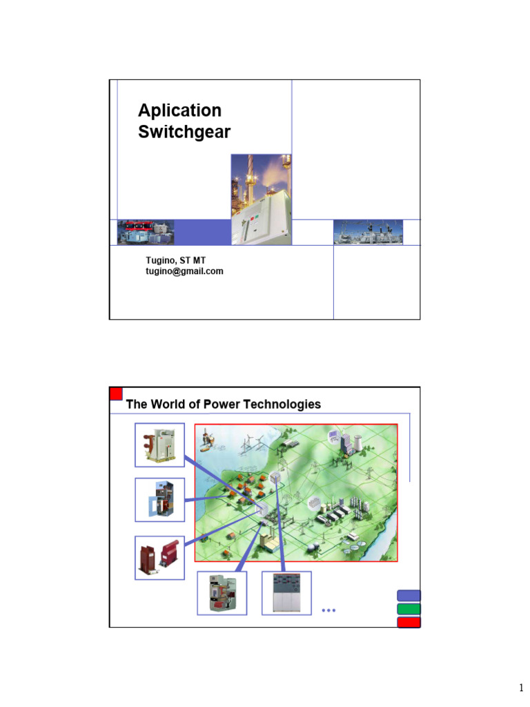 2 Aplication Switchgear | PDF | Fuse (Electrical) | Switch
