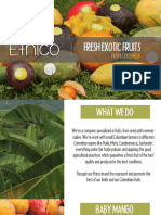 Brochure Fresh Exotic Fruits 2021