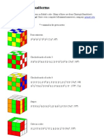 Rubik's Cube Patterns