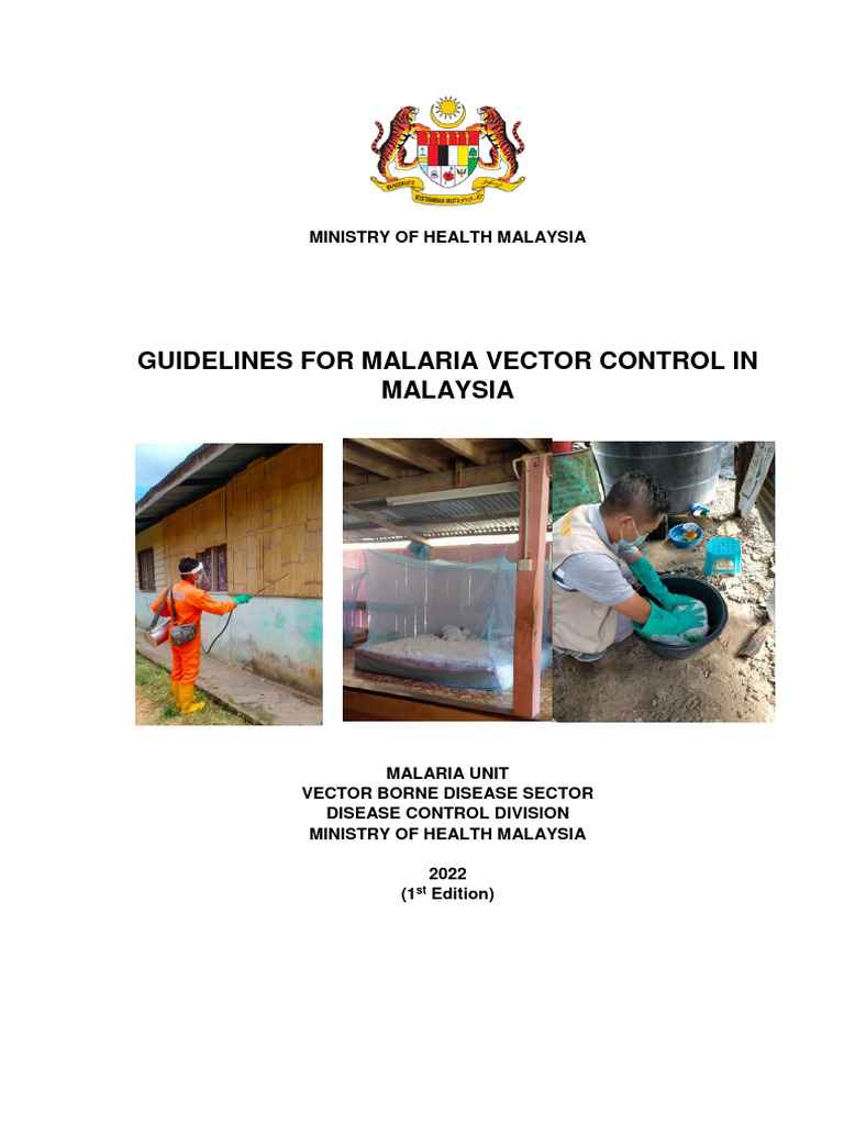 Guidelines For Malaria Vector Control in Malaysia Tahun 2022 | Download ...