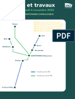 Travaux en Gare de Saint-Etienne Les 3 Et 4 Novembre 2023