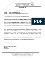 CIRCULAR No. 084 Fijación de Las Canaletas de Recolección Aguas Lluvias