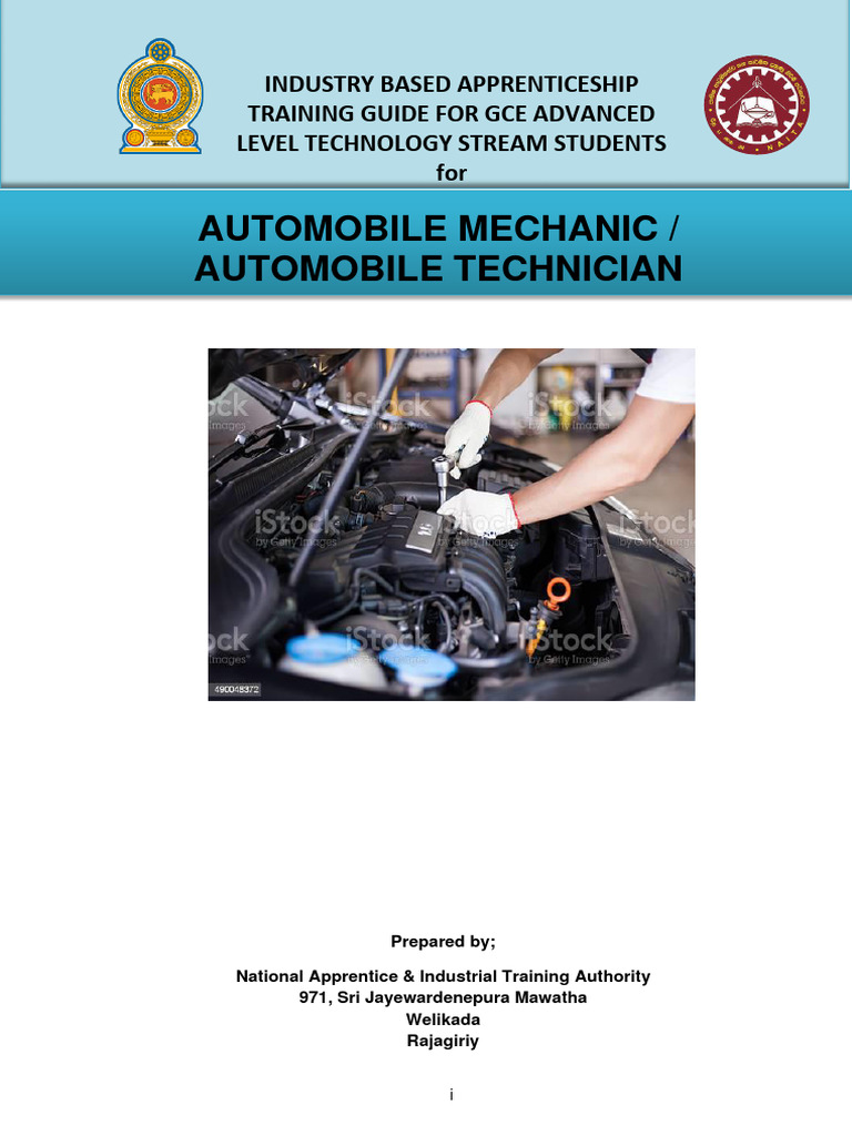 Automobile Mechanic Guide | PDF | Axle | Ignition System