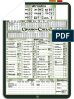 Chamado de Cthulhu Ficha de Personagem Era Moderna - Editável