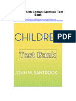 Children 12th Edition Santrock Test Bank