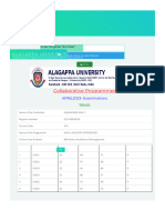 Alagappa University - Collaborative Programmes Examination Automation System