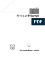 Sociedad Española de Pedagogía: Volumen 71 Número, 1 2019