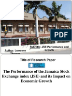 Author: Luwayne Thomas Sub Title: JSE Performance and Growth