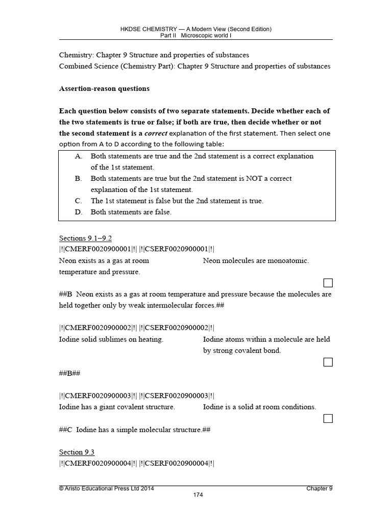 Chapter 9 assertion reason questions pdf ionic bonding chemical