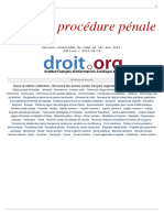 Code Procédure Pénale - 10:05:2015 FR