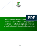 Manual sobre Acúmulo de Cargos IFG 2021