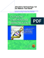 Clinical Laboratory Immunology 1st Edition Mahon Test Bank