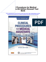 Clinical Procedures For Medical Assistants 9th Edition Bonewit Test Bank