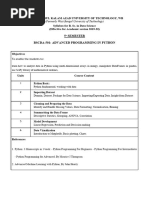 5th Sem Detailed Syllabus (B. Sc. in Data Science)