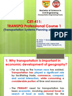 Chapter II - Transportation and Economic Development