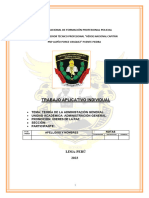 Trabajo Aplicativo Individual: Escuela Nacional de Formación Profesional Policial