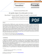 Air Quality Impact of An Urban Park Over Time