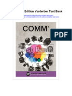 Comm 4th Edition Verderber Test Bank
