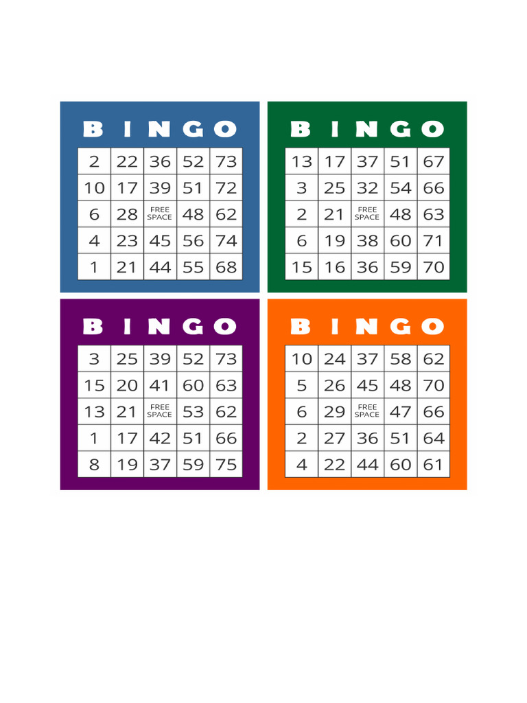 Printable Bingo Cards With Numbers - 114645.png | PDF