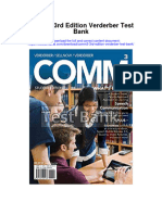 Comm3 3rd Edition Verderber Test Bank