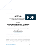 Mesura y Desmesura en Áyax Transición de Una Ética Agonal A Una Ética Ilustrada