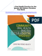 Community Oral Health Practice For The Dental Hygienist 4th Edition Christine Test Bank