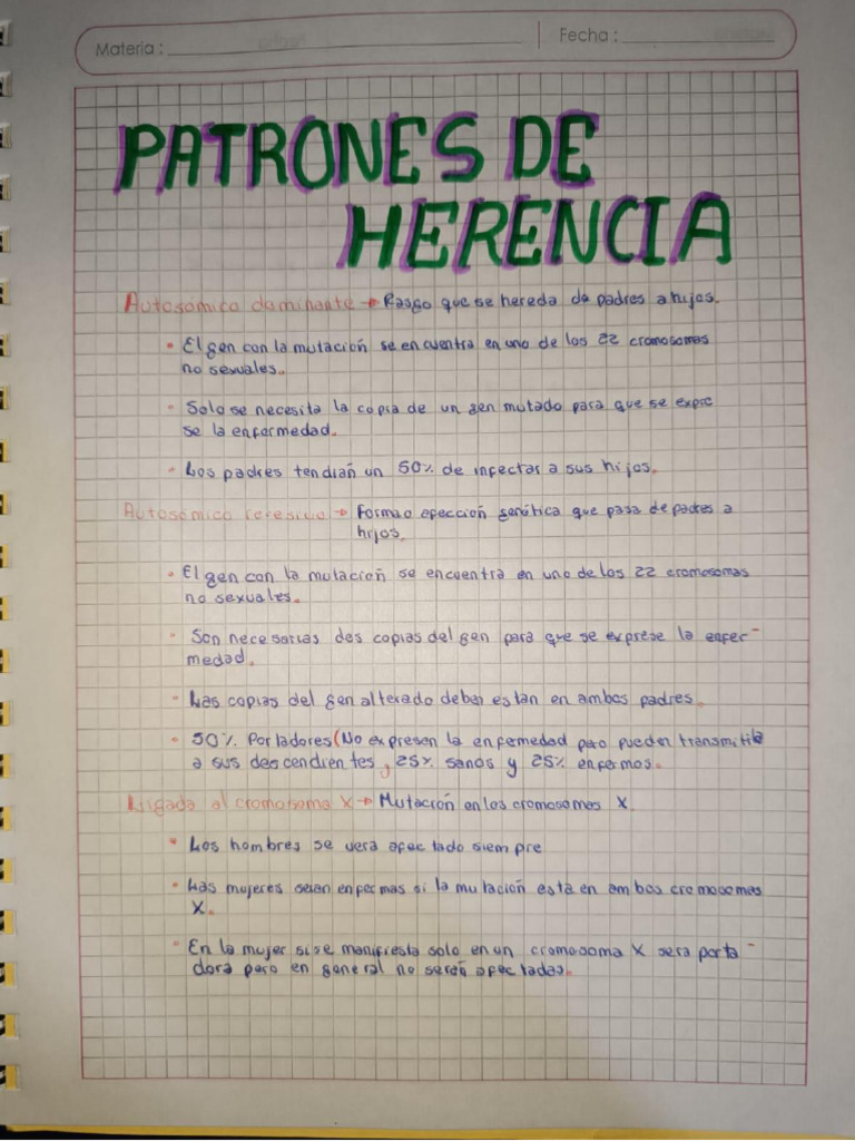 Patrones De Herencia Pdf