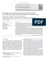 Does Supply Chain Integration Mediate The Relationships Between Product Process Strategy and Service Performance