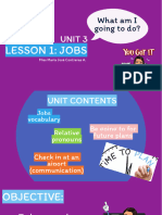 Lesson 1 - Jobs Vocabulary (U3)