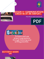 Lesson 4 - Check in at An Aiport - Communication