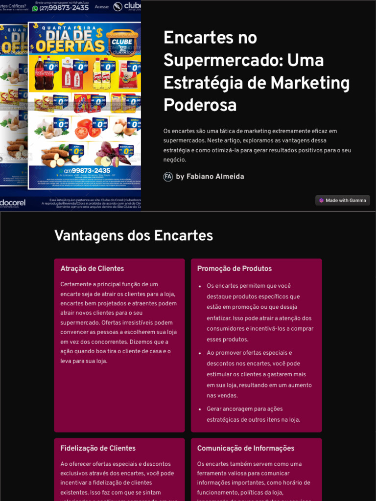 Encartes: Estratégia de Marketing Eficaz | PDF | Marketing | Economia ...