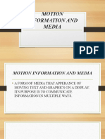 Motion Information and Media