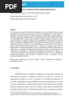 Exigências na formação dos Professores da EJA