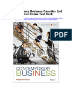 Contemporary Business Canadian 2nd Edition Boone Test Bank