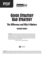 Good Strategy Bad Strategy Pdf Strategic Management Competitive