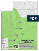 Peta Jalur Pendakian Gunung Merapi