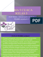 Tema 5 Cuaca PB 3 Kelas 3