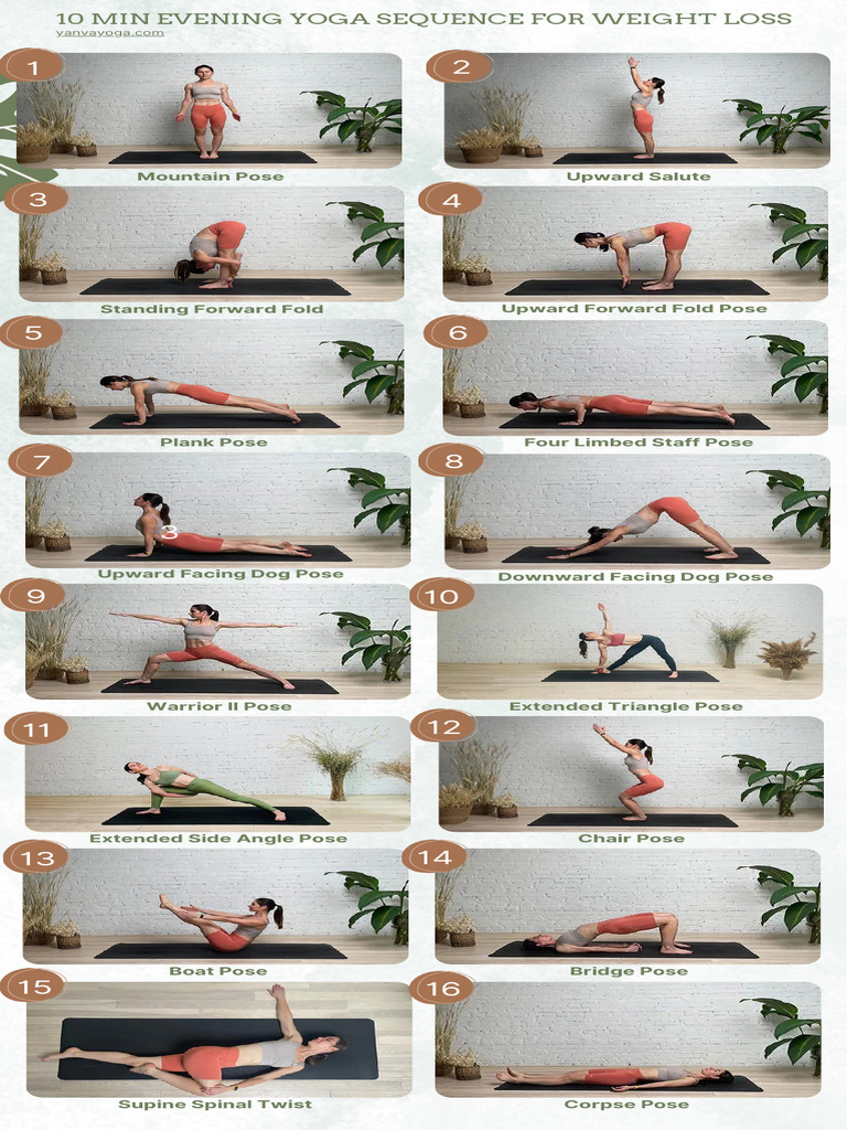 15 Min Evening Yoga Sequence For Sleep and Relaxation | PDF